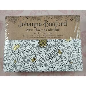 Johanna Basford 2018 Coloring Day-to-Day Calendar in Keepsake Box
